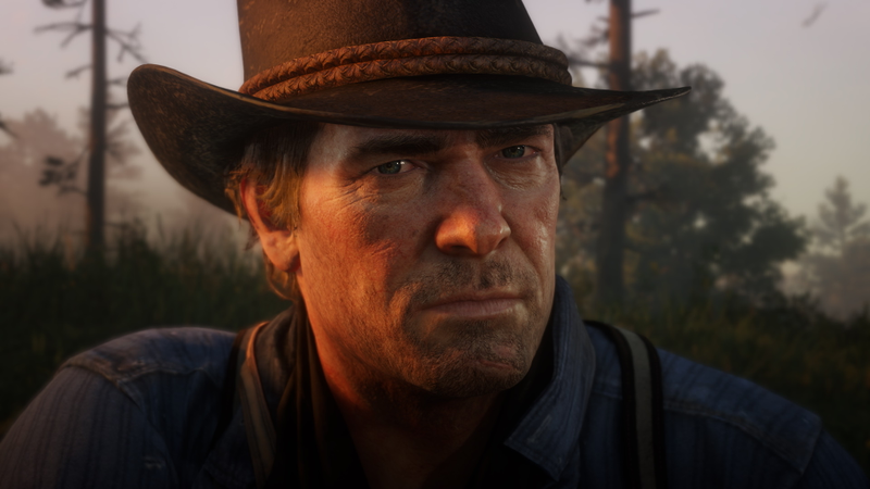 Arthur Morgan, clean-shaven